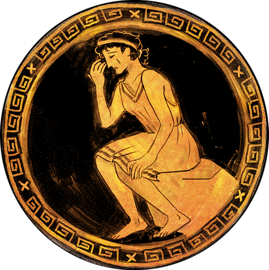 A depiction of Antigone.