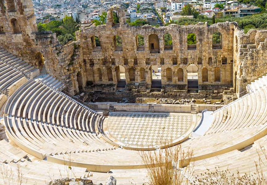 Odeon of Herodes Atticus, Acropolis, Athens.