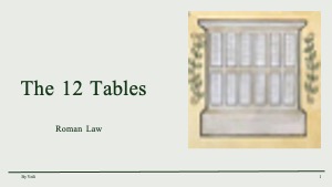 (Meeting 12) The 12 Tables