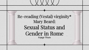 (Meeting 13) Rereading Vestal Virgins