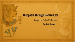 (Meeting 14) Cleopatra Through Roman Eyes?