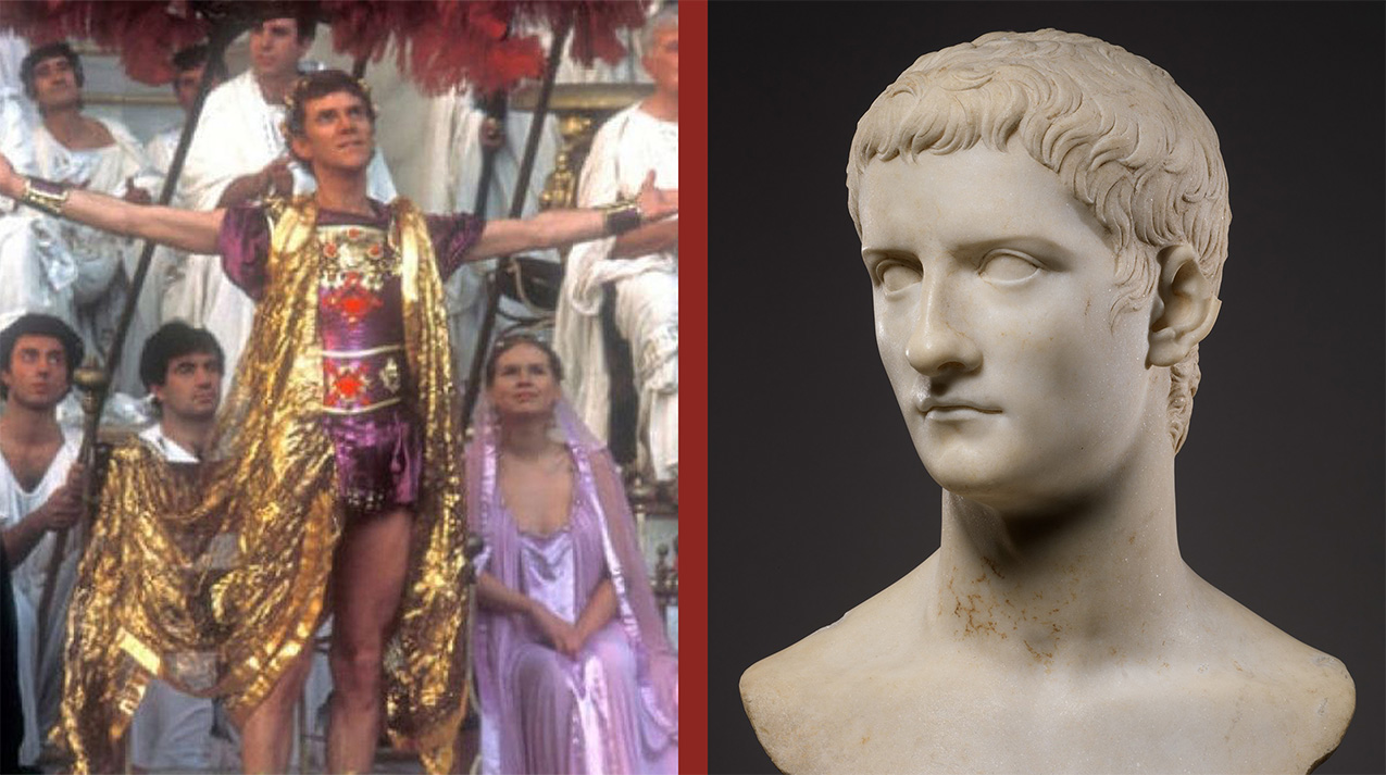 Caligula film vs bust