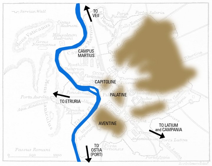 roman arausio map